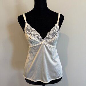 Vintage White Lace Baby Doll Cami Lingerie Top